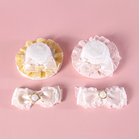 Chapeau en dentelle aristocratique vintage avec nœud papillon pour chat et chien à poils courts, accessoire pour chat Abyssin, coiffe pour mariage et anniversaire