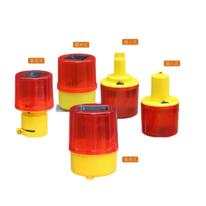 Feux de signalisation clignotants solaires LH3710, LED rouge, montage au sol, IP65, matériau PC, sécurité routière - Product Image 5