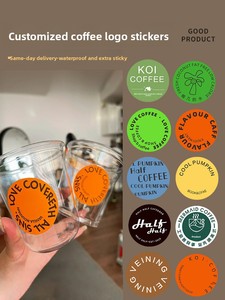 Etiqueta Adhesiva Personalizada para Vasos de Bebidas con Código QR, Resistente al Agua, para Cafeterías y Teterías - Product Image 6