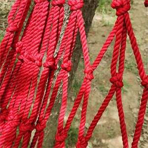 Hamac de camping en nylon robuste pour intérieur/extérieur avec moustiquaire, balançoire portable à couleurs contrastées pour adultes - Product Image 5