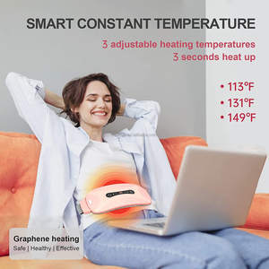 Sabuk Pemanas Pinggang Tanpa Kabel Isi Ulang dengan Grafena untuk Meredakan Nyeri Haid, Bantalan Pijat Termal untuk Mengatasi Kram Menstruasi - Product Image 4
