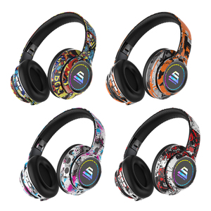 <span class=keywords><strong>Casque</strong></span> <span class=keywords><strong>de</strong></span> <span class=keywords><strong>jeu</strong></span> sans fil Somostel Cool Graffiti LED avec éclairage, basses profondes, écouteurs sportifs, Audifonos Inalambricos Auricular - Product Image 2