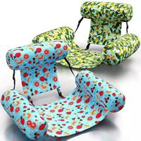 Lit flottant pour la natation, chaise inclinable aquatique, coussin flottant gonflable, siège flottant circulaire pour la navigation