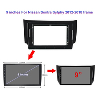 9 pouces 2 Din Auto Radio lecteur Dvd Dsp Carplay voiture stéréo Android Gps Navigation pour Nissan Sentra Sylphy 2012-2018 cadre