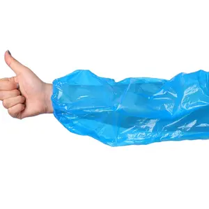 Одноразовые Синие рукава, водонепроницаемые рукава, крышка с эластичным концом для защиты рук
