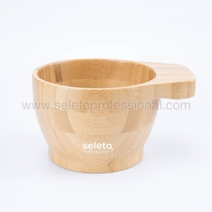 Fouet mélangeur pour cheveux, outils pour Salon, teinture pour cheveux, accessoire de coiffure, mécanique, en bambou, avec poignées - Product Image 2