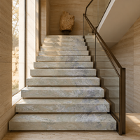 Grande dalle de marbre Breccia Natural Bridge en cuir de marbre pour îlot de cuisine, comptoir, meuble-lavabo de salle de bain, revêtement mural et carrelage de sol