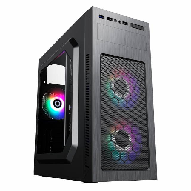ATX Computer case with Brushed Style Front Panel,Computer Parts