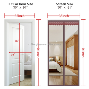 <span class=keywords><strong>Moustiquaire</strong></span> de <span class=keywords><strong>porte</strong></span> en maille de style moderne de 38 pouces x 83 pouces avec aimants, installation facile, rideau magnétique en maille - Product Image 3
