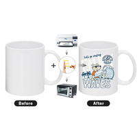 Tasses à sublimation en céramique blanches de 11 oz, tasses à café à sublimation dans une boîte en mousse individuelle, 36 pièces/carton