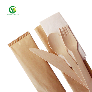 Disposable environmentally degradable knife, fork and spoon