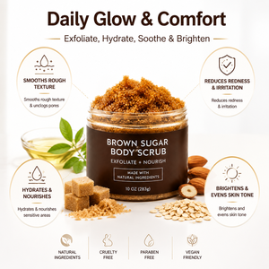 <span class=keywords><strong>Gommage</strong></span> corporel au sucre brun hydratant et exfoliant pour le visage, les mains et les pieds, combat l'acné, les ridules et les rides, avec des éclats de noix de coco et des vitamines C - Product Image 5
