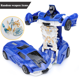 Juguete para niños Deformación de una tecla Coche de juguete <span class=keywords><strong>Robot</strong></span> de transformación automática Modelo de coche de juguete de plástico - Product Image 4