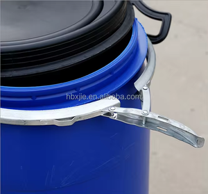 Hot Sale Large Opening 20L Blue <strong>Plastic</strong> <strong>Drum</strong> / Open Top <strong>Plastic</strong> Barrel / HDPE Blue 5plastic <strong>Drum</strong> With Iron Hoop - Product Image 3