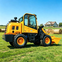 Mini-chargeur de haute qualité avec moteur diesel, chargeur multifonctionnel hydraulique sur roues, chargeur frontal agricole et forestier