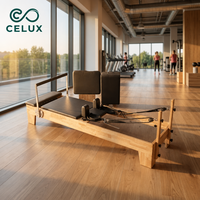 Machine de Pilates Reformer professionnelle en bois de chêne, de qualité commerciale, pour studio, avec ressorts de haute qualité