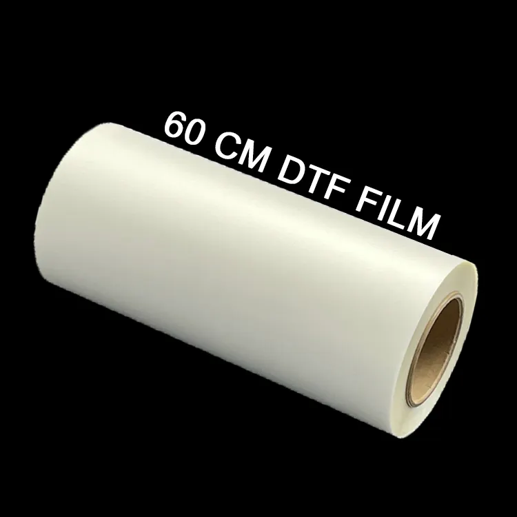 Cowint özel boyut 30cm şeffaf dtf kağıt pet dijital mürekkep püskürtmeli ısı transfer baskı için film levhası rulo
