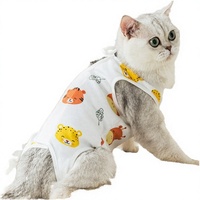 Vêtements de récupération médicale pour chats en gros, haute qualité, tissu polyester doux, respirant, léger, pour l'été et l'extérieur après chirurgie