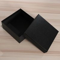 Boîte cadeau carrée de fabricant en gros, style tiroir, avec couvercle ciel-terre et design à motif ceinture, doublure en éponge