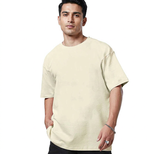 Camiseta Oversize para Hombre al por Mayor, Talla Personalizada, Lisa Teñida, con Logotipo Personalizado, Camiseta de Alta Calidad para Hombre - Product Image 1