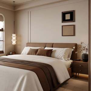 Armoire de rangement en bois française moderne, dimensions personnalisées pour le salon et la chambre à coucher, vente chaude pour les villas, les hôtels, les appartements - Product Image 3