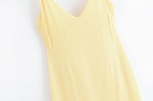 KAR & OT ZA <span class=keywords><strong>Robe</strong></span> à bretelles fines et ajustables pour femmes, avec nœud décoratif en couches, col en V, été 2025, 5039212 - Product Image 4