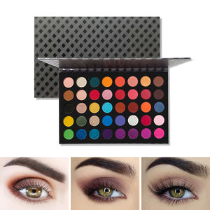Maquillage longue tenue, cosmétiques, palette de fards à paupières 40 couleurs, fard à paupières scintillant mat - Product Image 1