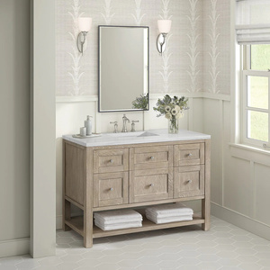 Armadietto da <span class=keywords><strong>bagno</strong></span> in rovere imbiancato nordamericano di lusso personalizzato - Product Image 3