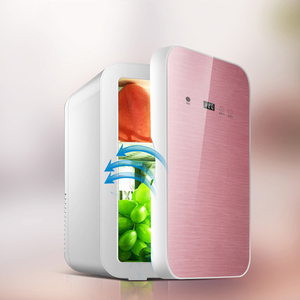 <span class=keywords><strong>Mini</strong></span> refrigerador con pantalla digital portátil de estilo retro de 6L con logotipo personalizado para <span class=keywords><strong>bebidas</strong></span> de maquillaje - Product Image 3