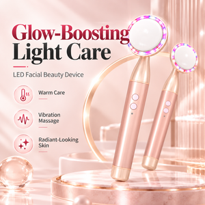 Rouleau de massage facial chauffant en jade LED, masseur de beauté vibrant pour le soin de la peau, outil pour usage quotidien - Product Image 5