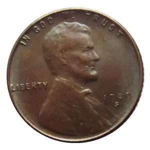 批发定制硬币复制美国小美分1909便士 “VDB” 反向林肯便士铜