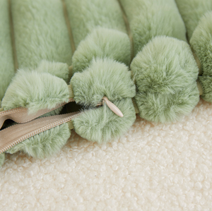 Sofa đệm ném Gối trang trí vải bán buôn tùy chỉnh dệt sọc hoa hình vuông hình dạng nhà dây kéo jaezo - Product Image 4