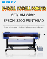 Impresora de inyección de tinta UV automática de 4 cabezales I3200 de 1.8m para exteriores, para carteles fotográficos y pancartas de vinilo rollo a rollo