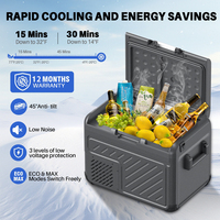 Livraison gratuite aux États-Unis, réfrigérateur portable et mini-réfrigérateur de voiture 24V 12V 40L, réfrigérateur-congélateur portable à compresseur pour voiture