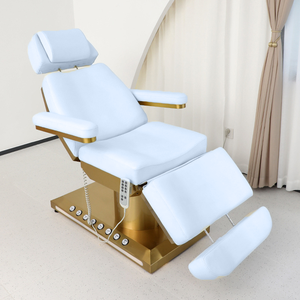 Hot Sale Golden Base 3/4 Motors Electric Massage Bed for Massage and Tatoo - Product Image 1