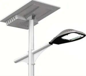 Farola Solar de 30W poste de 6m para Calle, perímetro, estacionamiento, jardín, iluminación de recreación 12/24V para África y Oriente Medio