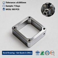 Pièces de communication usinées CNC sur mesure, support d'antenne 5G, guide d'ondes en aluminium, fabrication sur mesure de précision