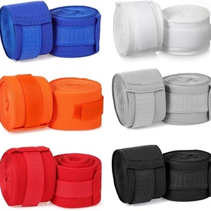 สายรัดข้อมือผ้าฝ้ายยืดหยุ่นปรับแต่งได้สำหรับ MMA มวยไทย - Product Image 2