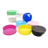 Couvre-gobelet en silicone sans BPA, personnalisable avec logo, avec trou pour paille, le plus vendu, pour la maison et le bar
