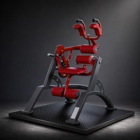 Appareil de musculation abdominale professionnel pour salle de sport, en acier robuste, avec rouleaux de massage