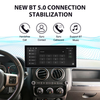 ZWNAV Pantalla de 15.8 Pulgadas para Jeep Compass 2010-2016, Carplay Inalámbrico, Android 15, Radio Estéreo para Auto, GPS, Wifi, Actualización GPS