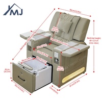 Station de manucure, bain de pieds, fauteuil de pédicure électrique avec massage