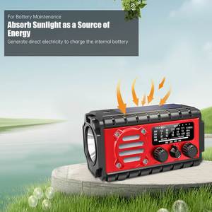 Logo personnalisé 20000mAh Portable Multi-fonctionnel Extérieur Générateur à Manivelle Solaire Maison Radio pour les Situations d'Urgence - Product Image 5