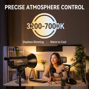 Luz de Relleno Profesional <span class=keywords><strong>para</strong></span> Fotografía OEM de 150W, 3200-7000K, Amplia Temperatura de Color Ajustable, Atenuación Continua - Product Image 3