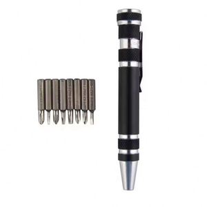 Portable Multi-Tool <b>Screwdriver</b> Pen with 8 Magnetic Bits Internal Storage Aluminum Shell Pocket <b>Precision</b> <b>Screwdriver</b> <b>Set</b> - Product Image 4