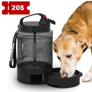 77oz araba kamp büyük köpek seyahat su şişesi toplu Pull-Out ile suluk dağıtıcı şartları - Product Image 1