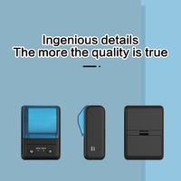 Imprimante thermique directe JINGXIN 1800mAh avec batterie rechargeable, autonomie de 3 jours, 58 mm, compatible Android, iOS, Windows