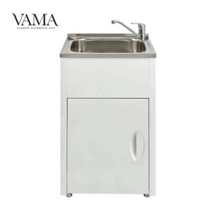 <span class=keywords><strong>Lavage</strong></span> des mains personnalisé VAMA évier en acier inoxydable baignoire à linge et armoire en fer - Product Image 3