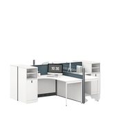 STATION DE TRAVAIL Bureau des employés de style industriel Construction à cadre en acier Grande surface de travail pour les environnements de bureau d'entrepôt