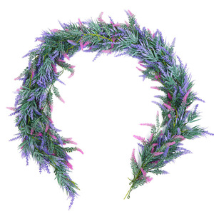 Guirlandes artificielles de lavande Zongwang de 1,8 m, en plastique, pour décoration d'arche de mariage, branches souples, couleurs vibrantes - Product Image 3
